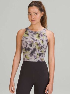 lululemon athletica Tie-Dye High-Neck Tank - Lavender, Black, Lime